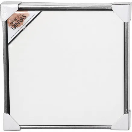 ArtistLine Canvas med ramme, udv. mål 54x54 cm, dybde 3 cm, hvid, antik